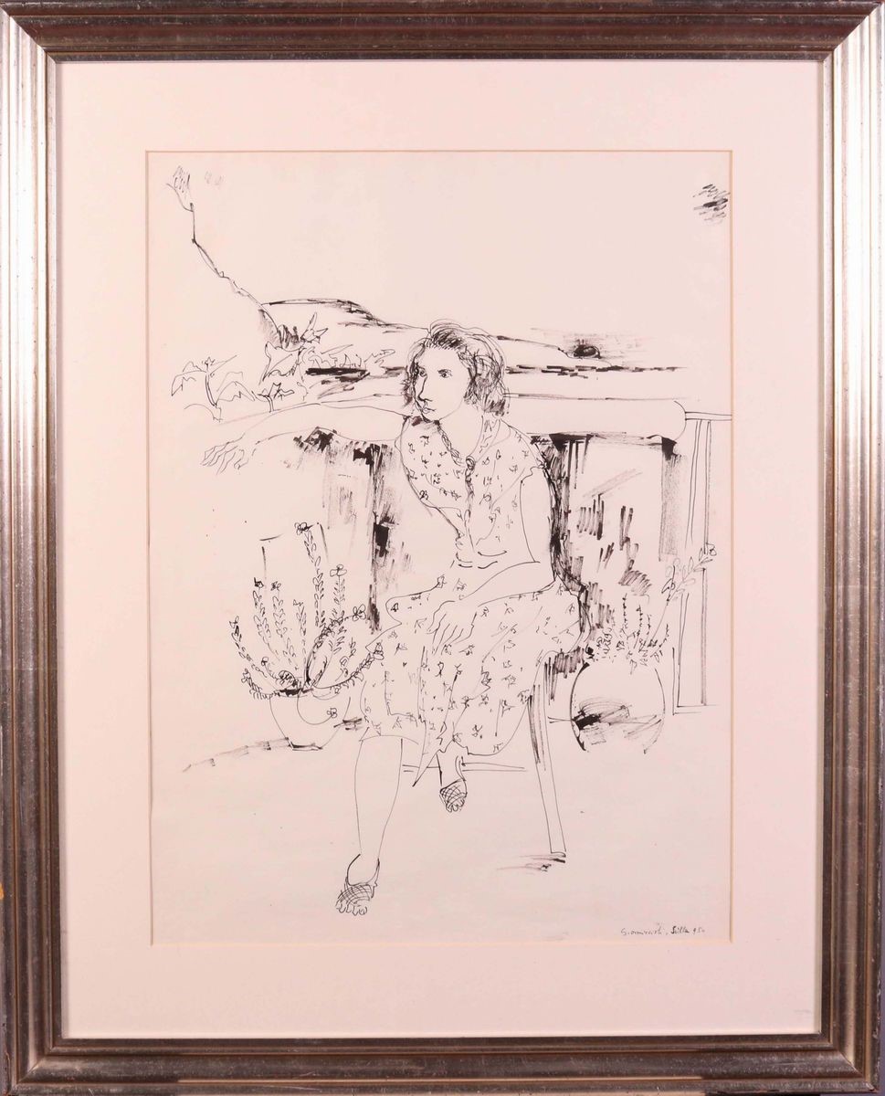Giovanni Omiccioli - Ragazza in Giardino