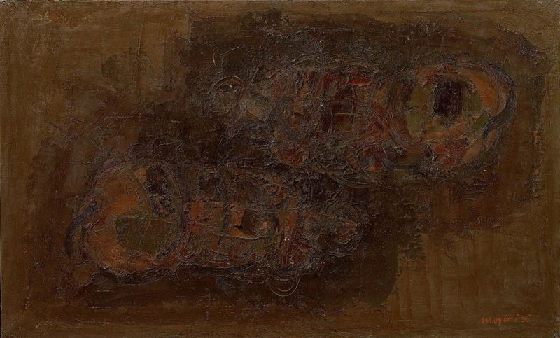 Ennio Morlotti - Studio per Spiaggia N. 7 (bagnanti)