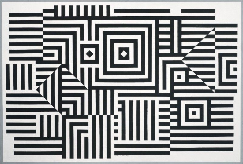 Victor Vasarely - Riu - Kiu - Neg
