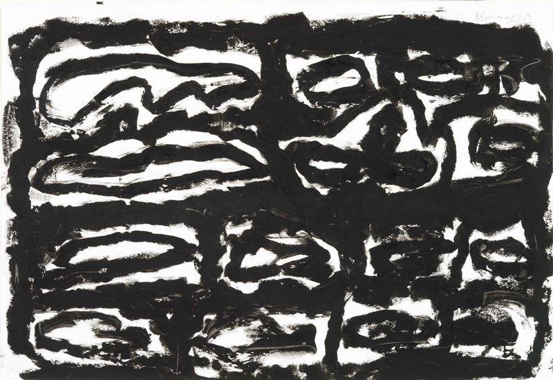 Jannis Kounellis - Senza Titolo, Catrame XXII
