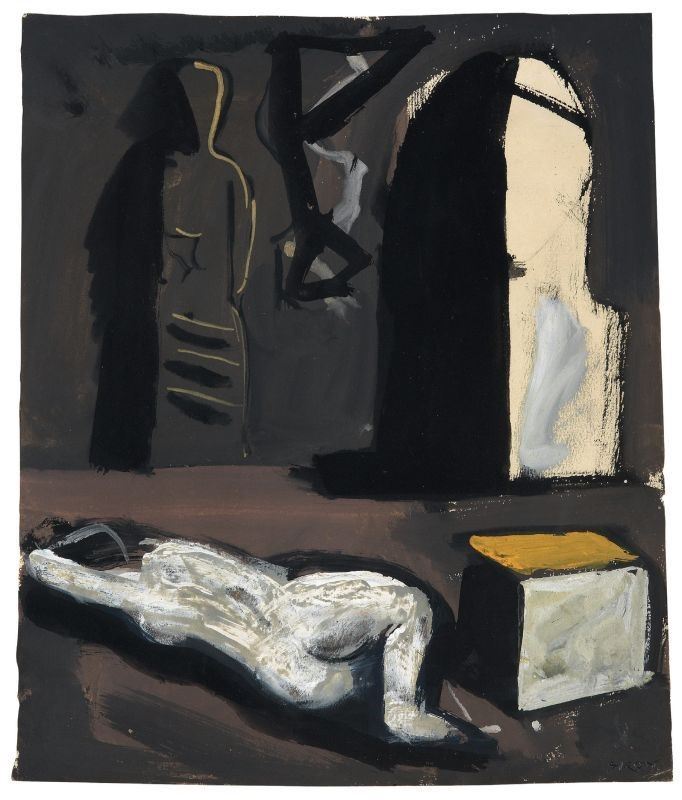 Mario Sironi - Composizione con Figura Sdraiata