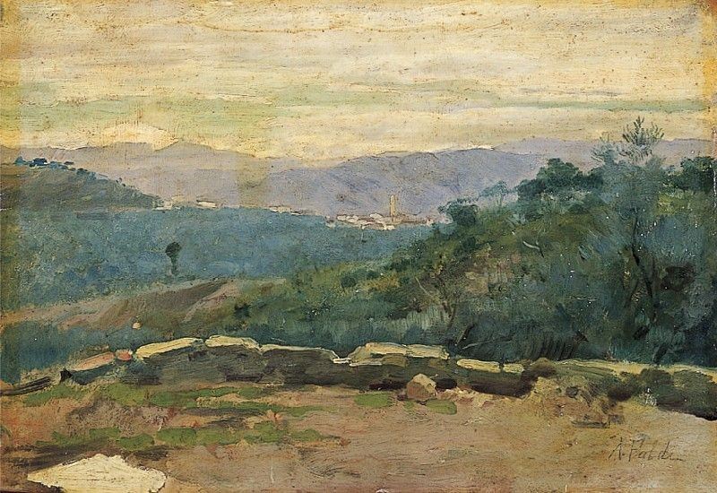 Arturo Faldi - Paesaggio Toscano