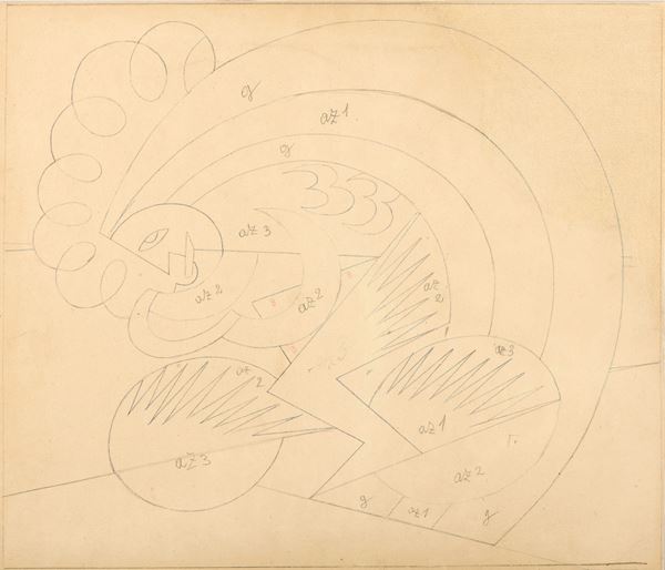 Fortunato Depero - Ciclista - fumatore