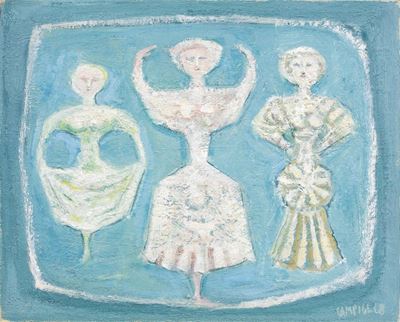 Figure su Fondo Azzurro