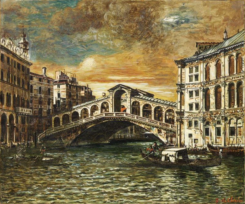 Giorgio De Chirico - Venezia - Ponte di Rialto