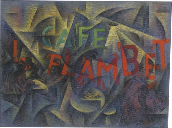 Roberto Marcello (Iras) Baldessari - Cafe Flambet