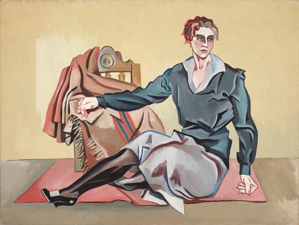 Alberto Magnelli : Femme au bas noir  (1924-28)  - Olio su tela - Asta Arte Moderna - II - Casa d'aste Farsettiarte