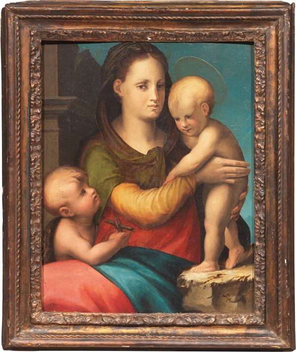 Tommaso Manzuoli detto Maso da San Friano - Madonna col Bambino e San Giovannino