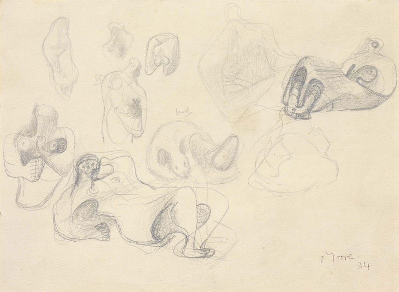 Henry Moore - Ideas For Sculptures