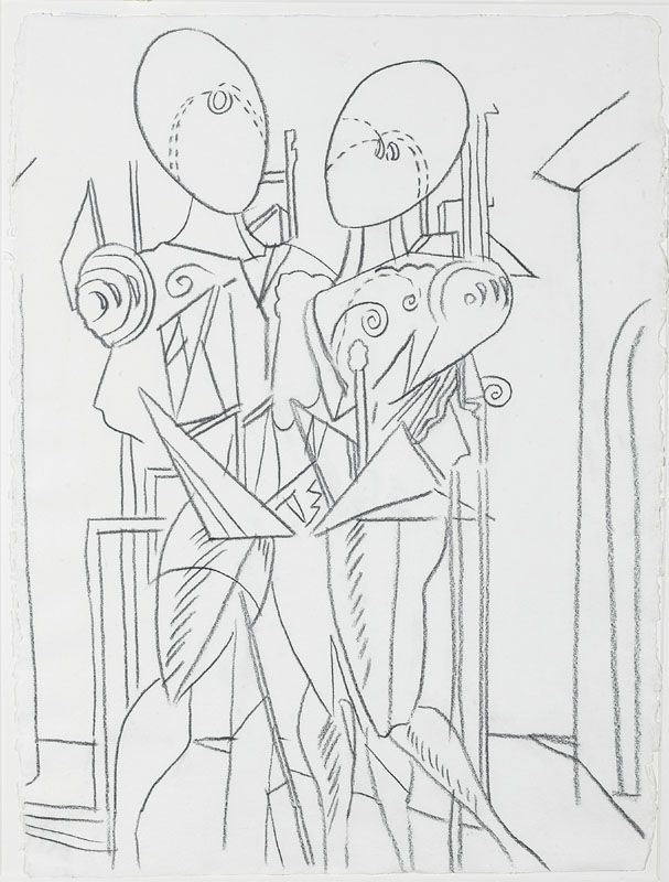 Andy Warhol - Hector And Andromache (after De Chirico)