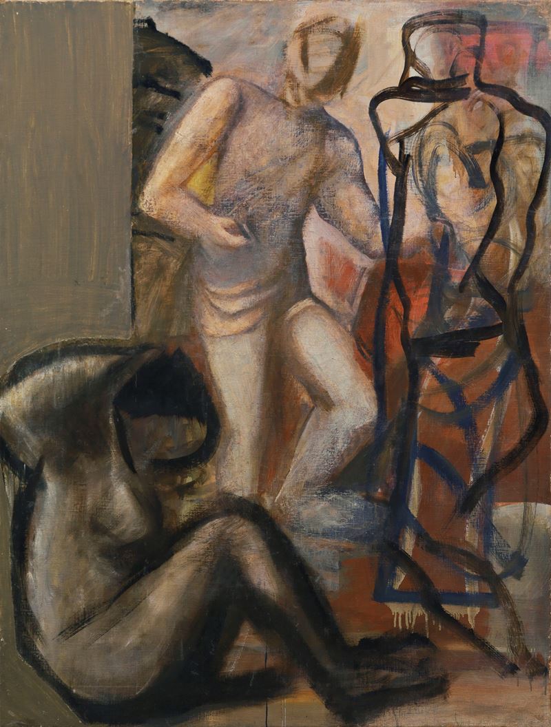 Mario Sironi - Scultore e Modella