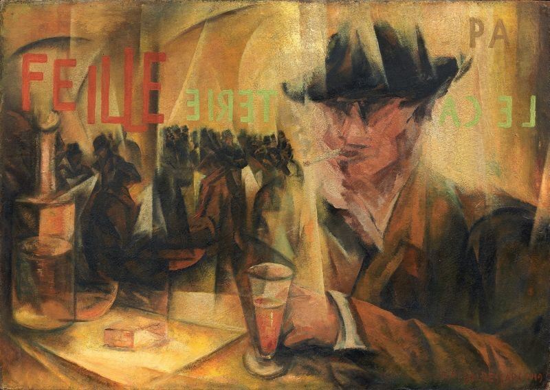 Roberto Marcello (iras) Baldessari - Fumatore al Caffè