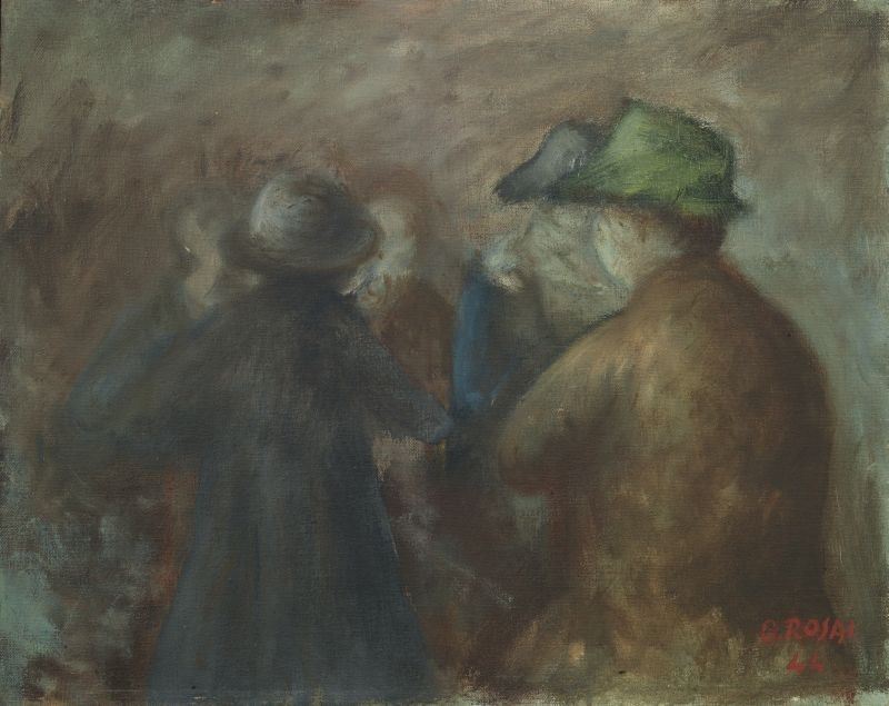 Ottone Rosai - Uomini Seduti
