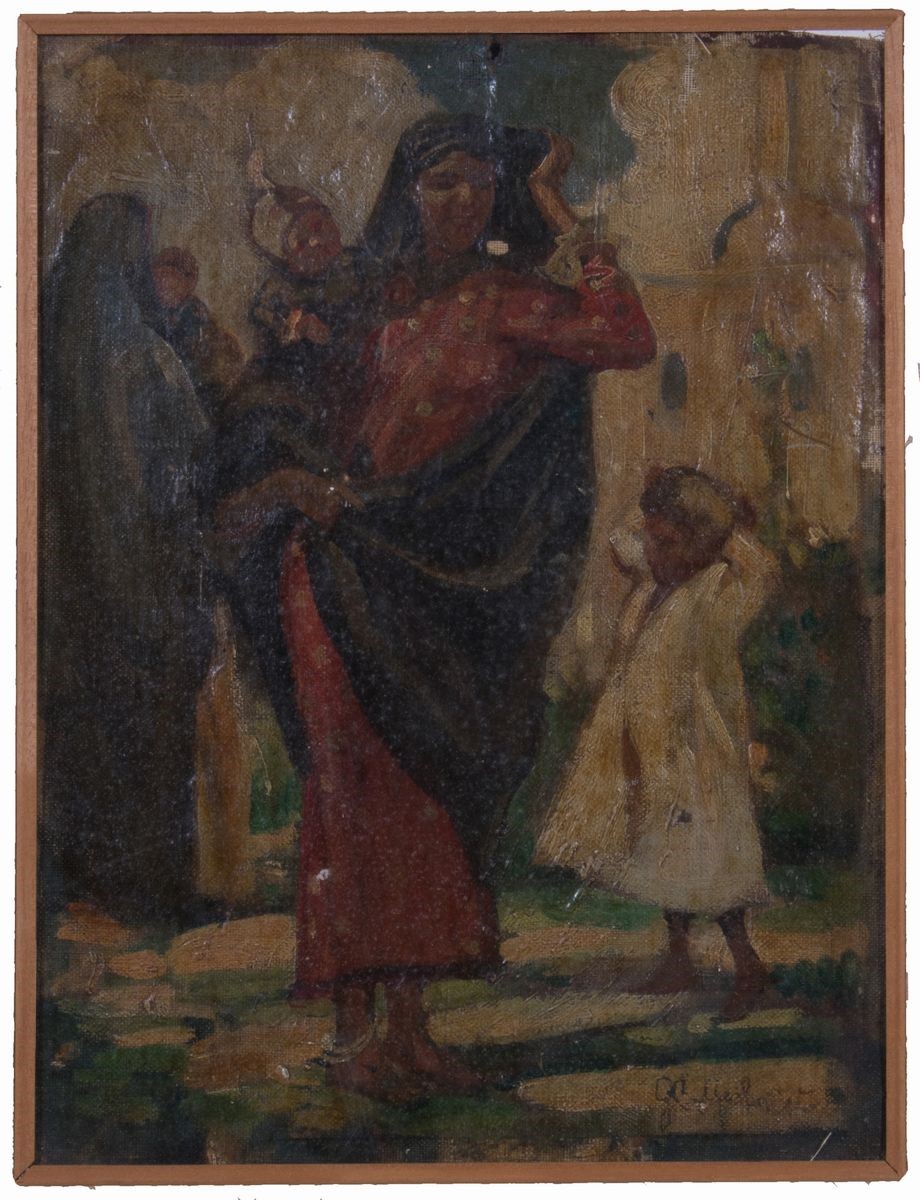 G. Michelet - «arabo» e «donna Araba con Bambini»