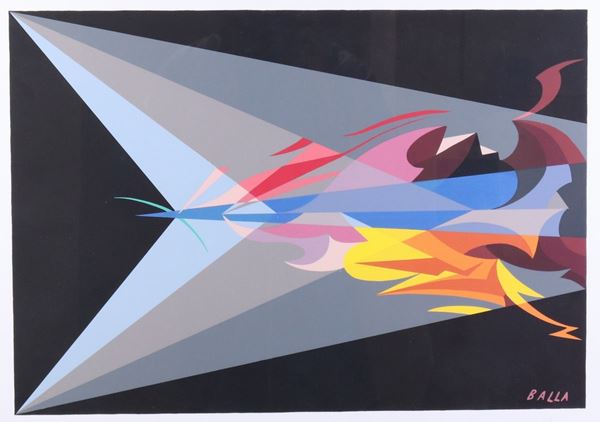 Giacomo Balla : Scienza contro Oscurantismo  - Serigrafia a colori, es. 4/200 - Asta ARTE CONTEMPORANEA - I - Casa d'aste Farsettiarte