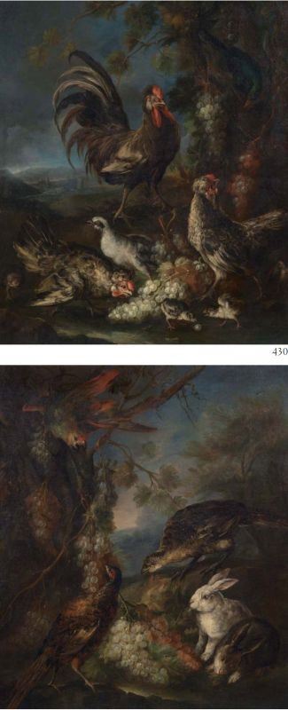 Angelo Maria Crivelli, Detto il Crivellone (attr. A) - «natura Morta con Fagiani, Pappagallo, Con...