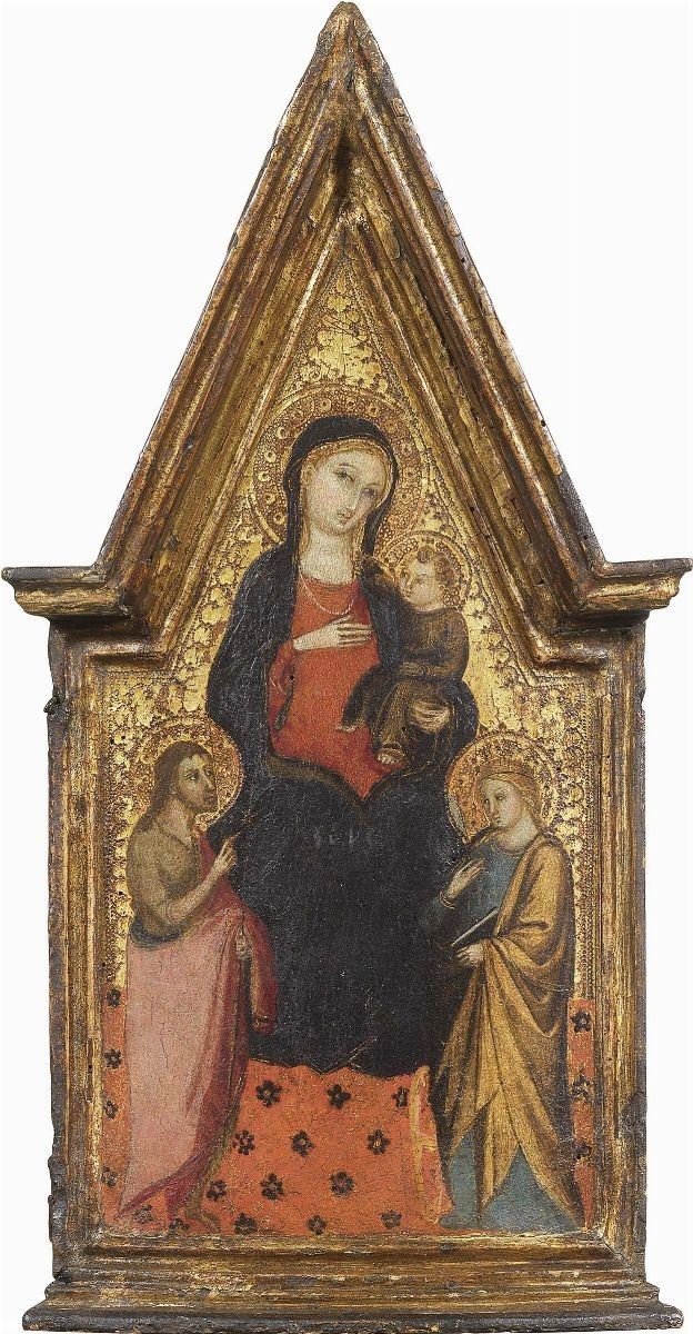 Bicci di Lorenzo - Madonna Col Bambino tra i Santi Giovanni Battista e Caterina D'alessandria