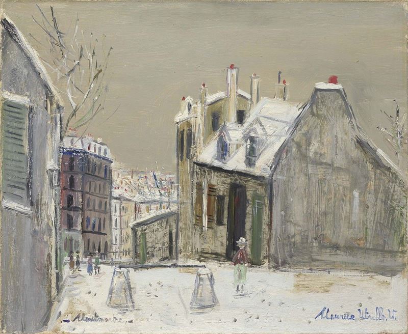 Maurice Utrillo - La Maison De Mimi Pinson Sous la Neige