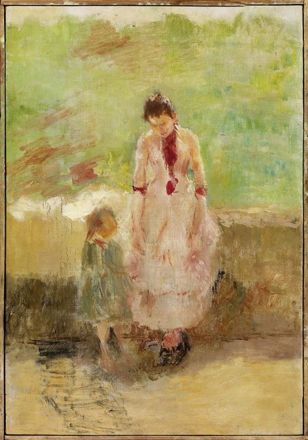 Scuola impressionista francese, seconda met&#224; XIX secolo - Dans le parc