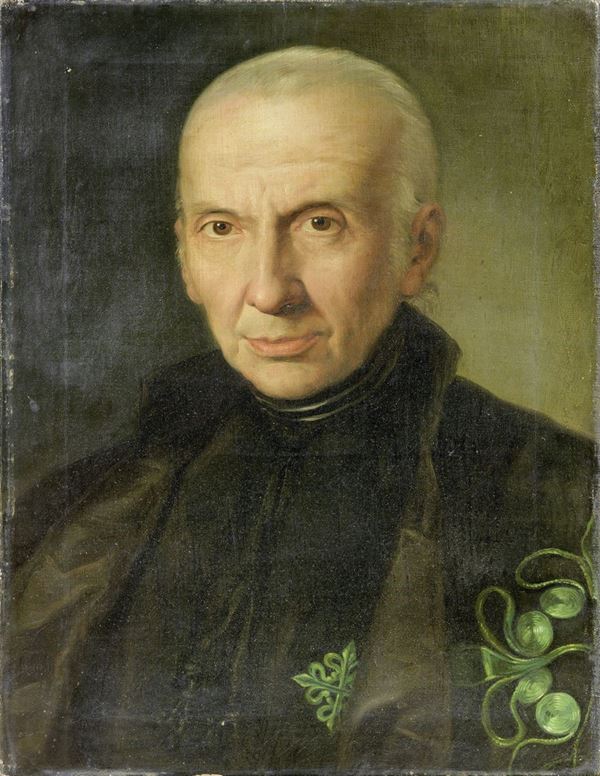 Scuola spagnola del XIX secolo : Ritratto di Don Juan Guillen  - Olio su tela - Auction IMPORTANT OLD MASTERS PAINTINGS - I - Casa d'aste Farsettiarte