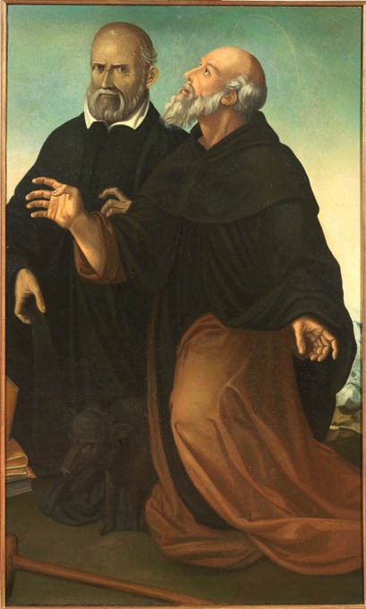 Scuola Fiorentina del XVII Secolo - San Carlo Borromeo, San Francesco e Altri Due Santi