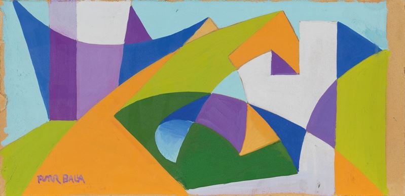 Giacomo Balla - Linee Forza di Paesaggio - Studio