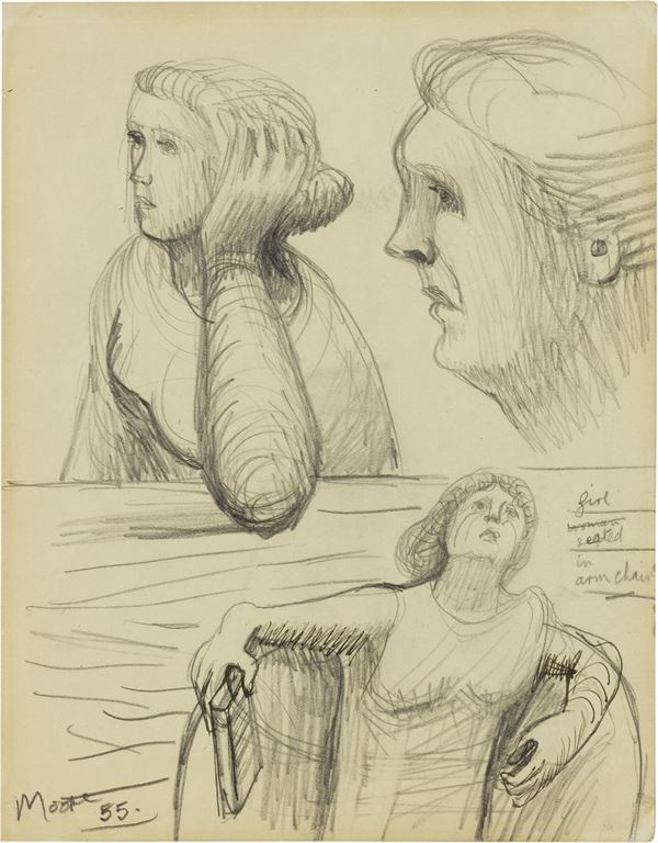 Henry Moore - Girl Seated in Armchair