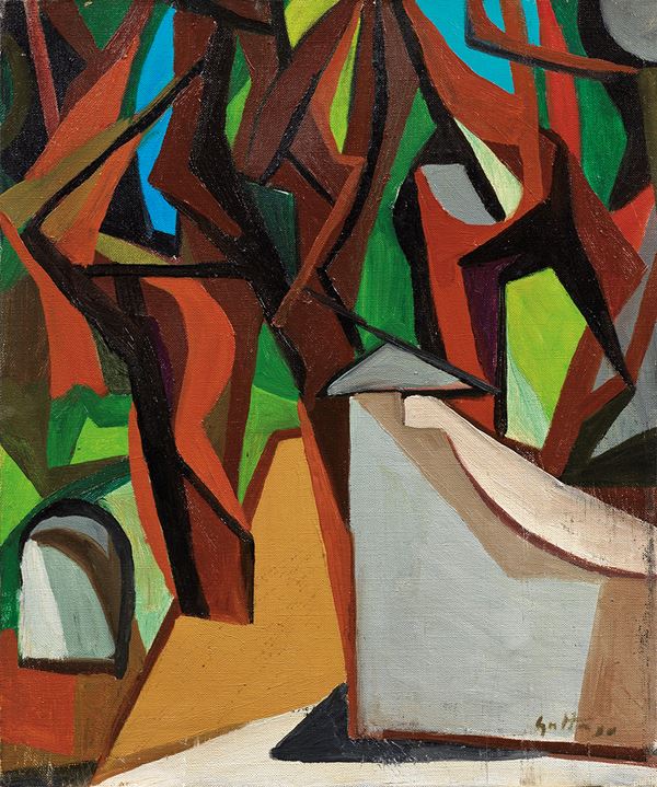 Renato Guttuso - Case fra gli alberi