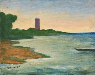 Marina con la Torre (il Fiume a Bocca di Magra)