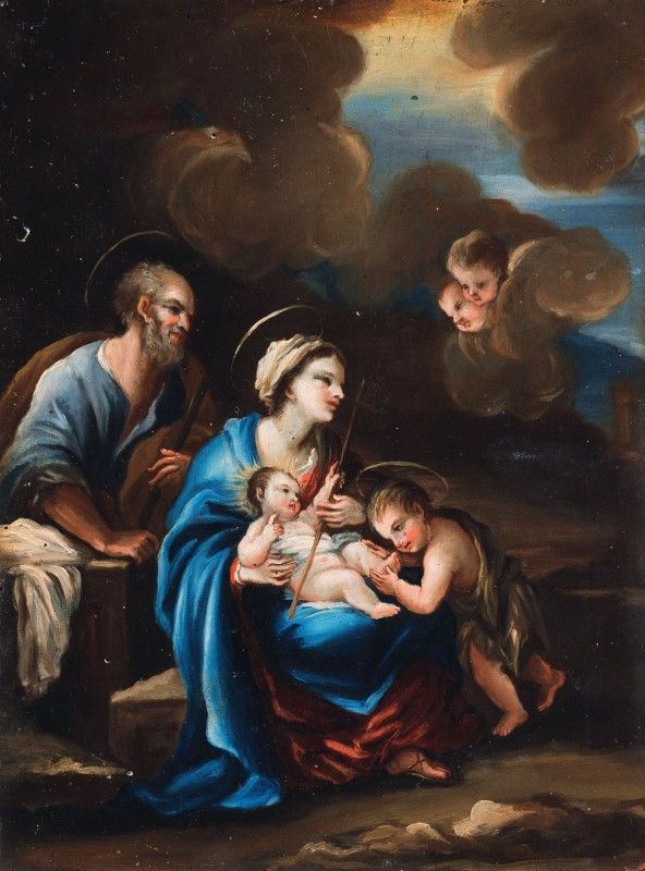 Niccol&#242; Francesco Lapi - Sacra Famiglia con San Giovannino