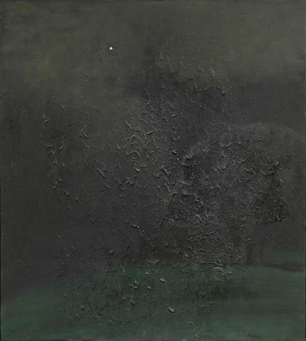 Carlo Mattioli : Notturno verde  (1974)  - Olio su tela - Auction MODERN ART - II - Casa d'aste Farsettiarte
