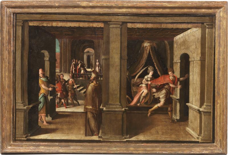 Ignoto Pittore Tardomanierista del XVII Secolo - «giuseppe Tentato dalla Moglie di Putifarre» e «...