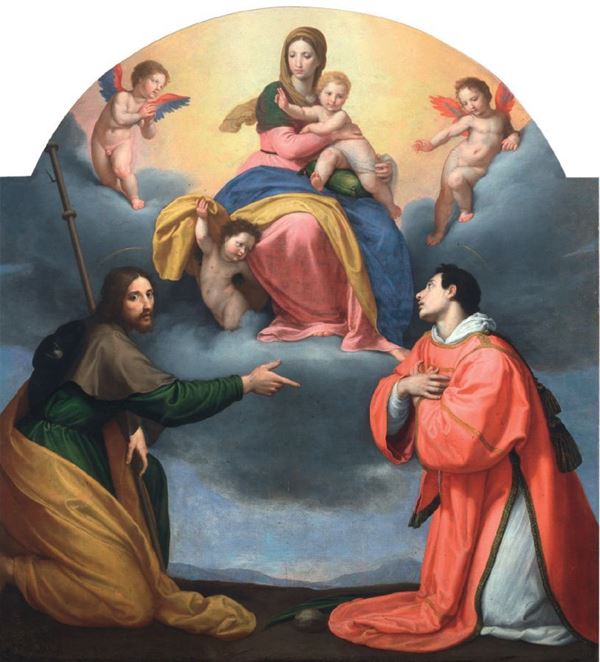 Ottavio Vannini - Madonna con Bambino e i Santi Jacopo e Stefano