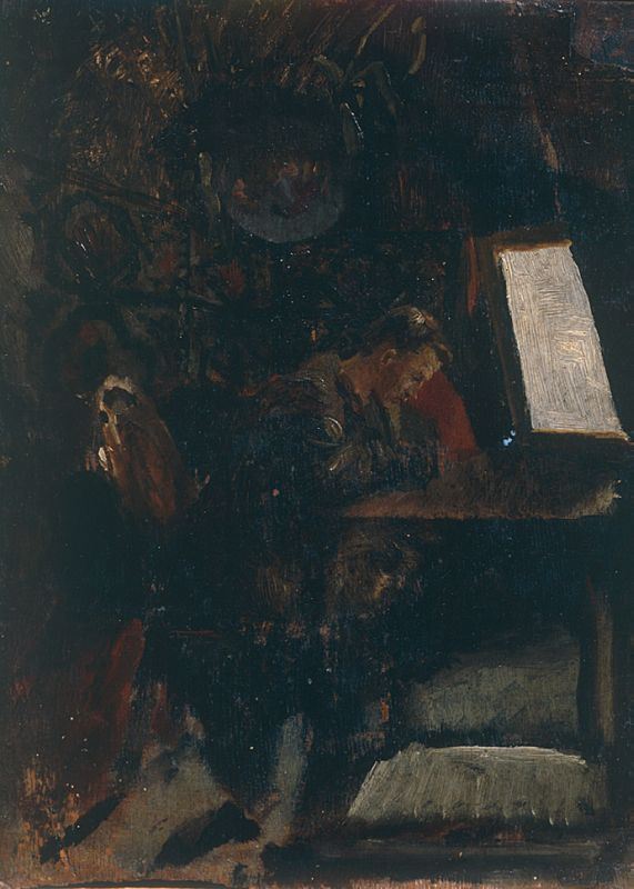 Otto Vermehren - Ritratto di pittore nello studio