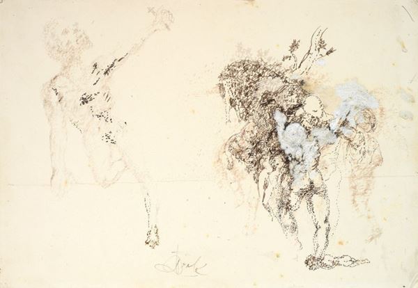 Salvador Dal&#237; - Saint Hilaire avec unicorne