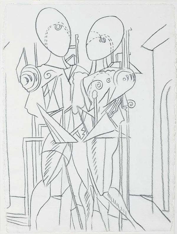 Andy Warhol - Hector and Andromache (After de Chirico)