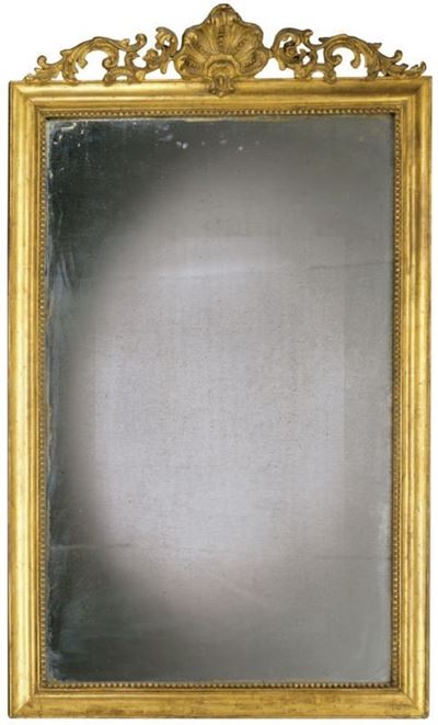 Specchiera in Legno Intagliato e Dorato