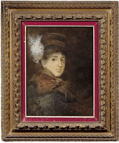 Ritratto di Giovane Donna con Cappello