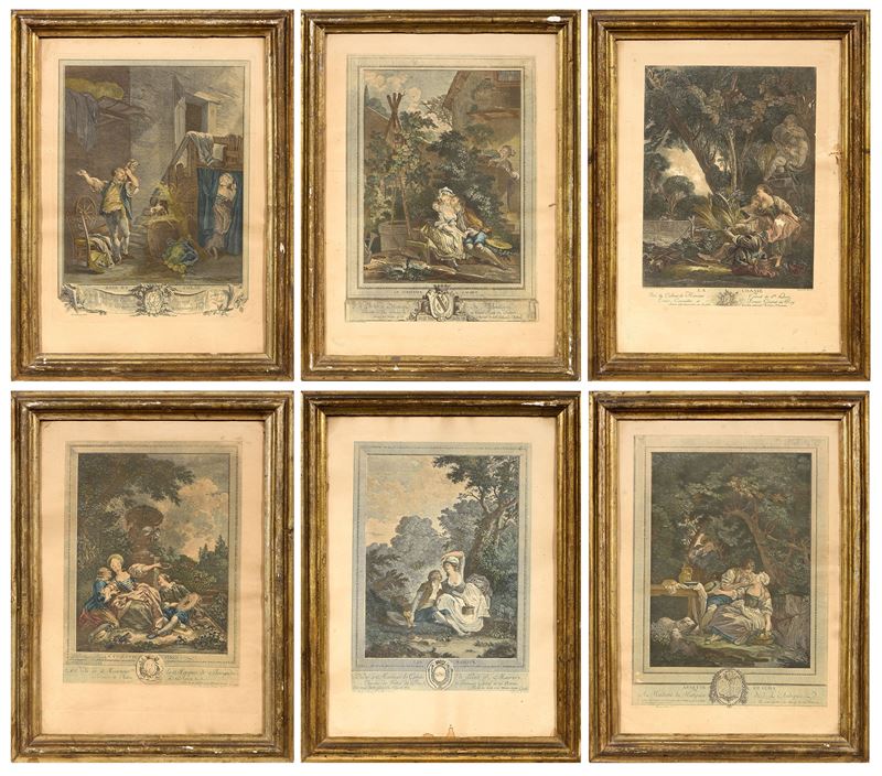 Sei Stampe Francesi