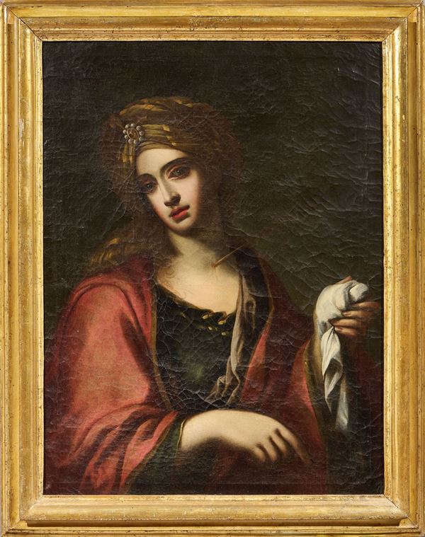 Scuola romana del XVII secolo - Sant'Orsola confitta