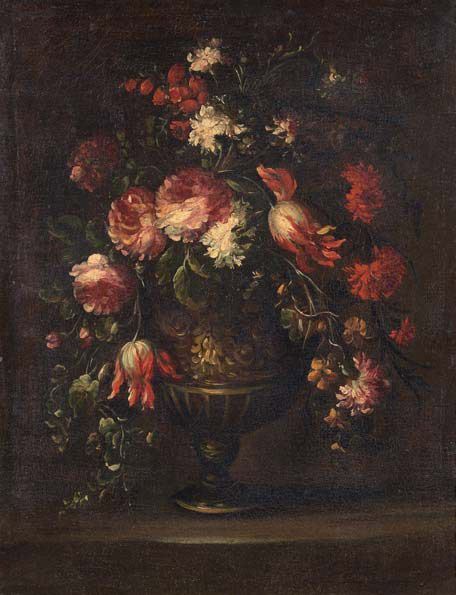 Elisabetta Marchioni - Natura morta con vaso e fiori