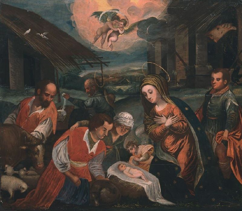Scuola Veneto-dalmata del XVII Secolo - Natività
