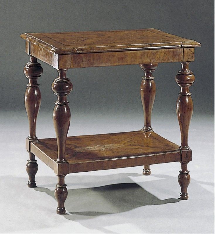Tavolino in Legno di Noce e Ulivo