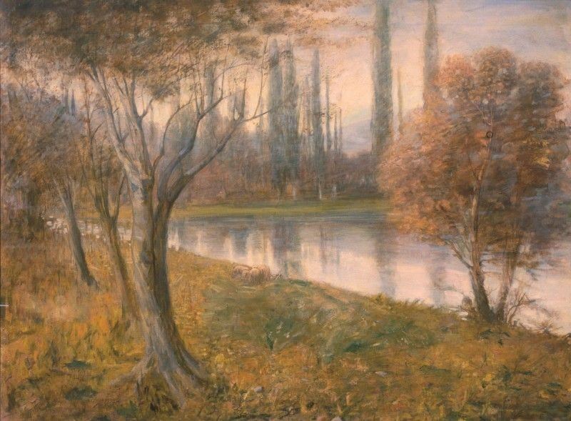 Ignoto del XX Secolo - Paesaggio con Fiume