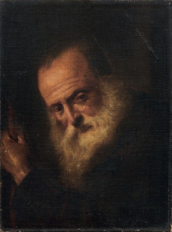 Scuola di Giovan Battista Piazzetta del XVIII Secolo - Ritratto di Vecchio