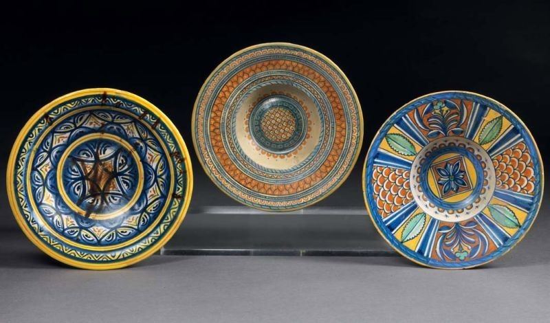 Piccola Coppa in Maiolica Policroma
