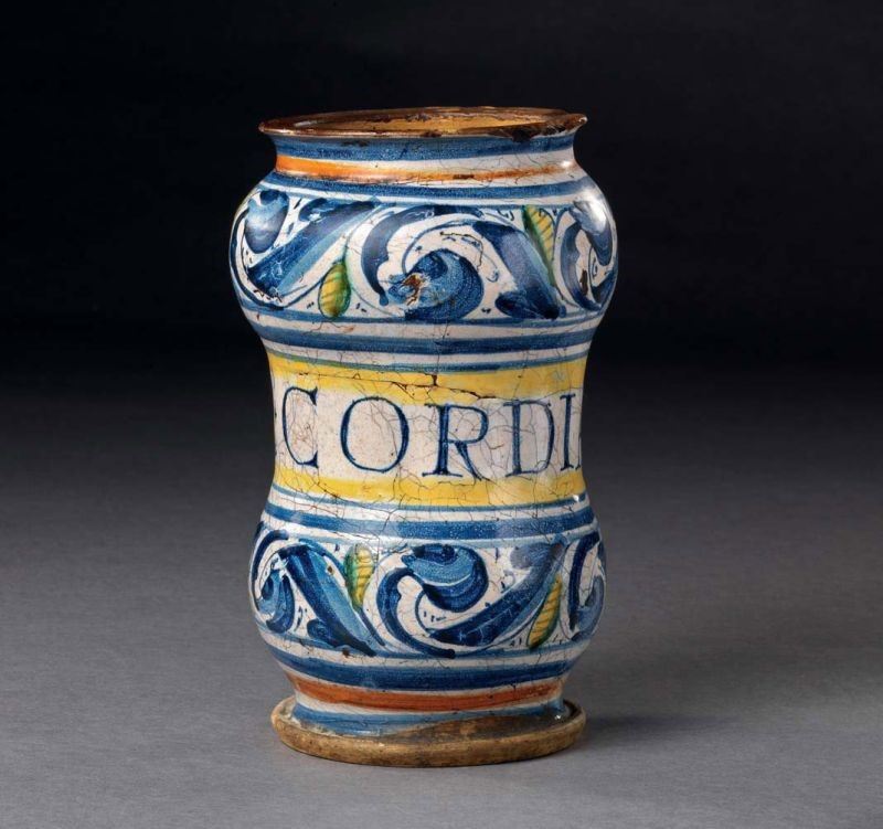 Albarello in Maiolica Policroma