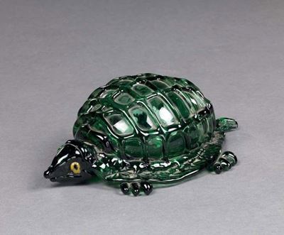 Tartaruga in Vetro Soffiato Verde