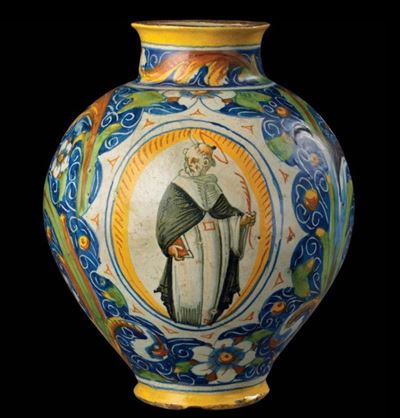 Orcio in Maiolica Policroma
