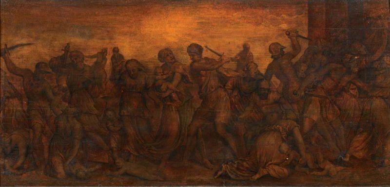 Scuola Romana del XVII Secolo - Strage degli Innocenti